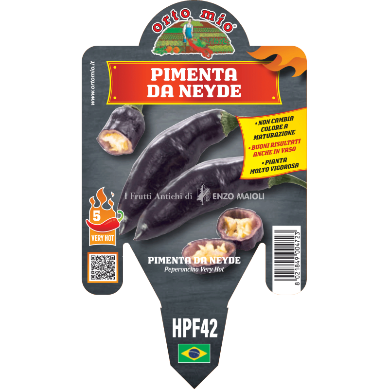 Peperoncino piccante HOT - Pimenta da Neyde - 1 pianta vaso 14 - Orto Mio